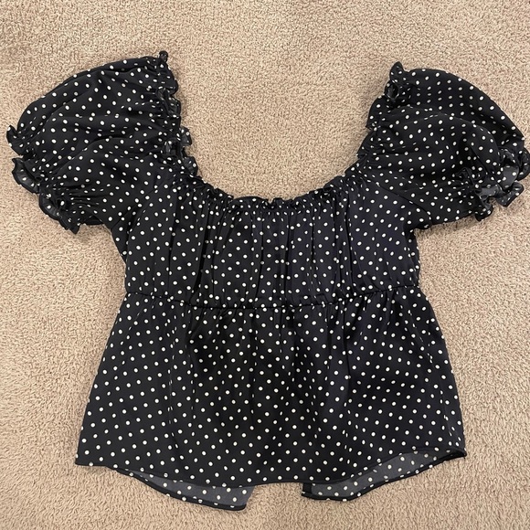 LPA navy polka dot top - Picture 4 of 6